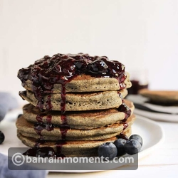 Buckwheat Pancakes with Berry Compote