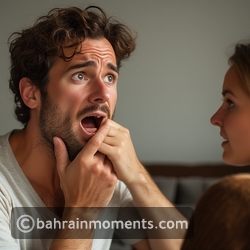 Excessive throat clearing or swallowing